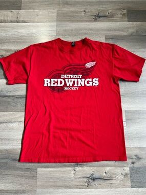 M&O Gold Detroit Red Wings Hockey L T-Shirt
